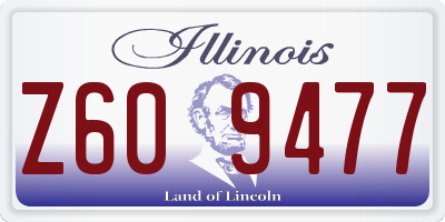 IL license plate Z609477