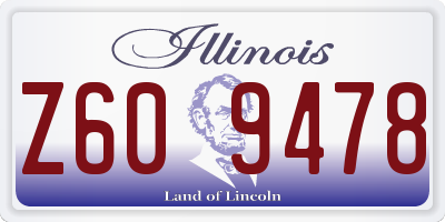 IL license plate Z609478