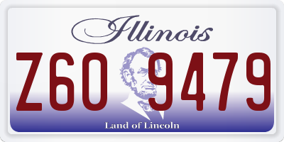 IL license plate Z609479