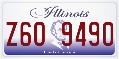 IL license plate Z609490