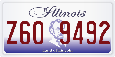 IL license plate Z609492