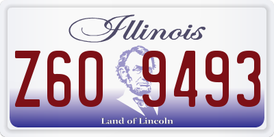 IL license plate Z609493