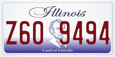 IL license plate Z609494