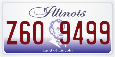 IL license plate Z609499