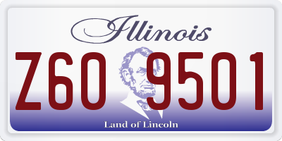 IL license plate Z609501