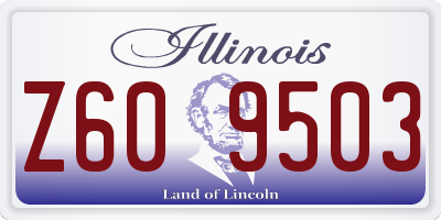 IL license plate Z609503