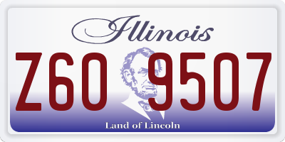 IL license plate Z609507