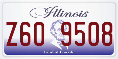IL license plate Z609508