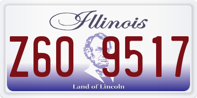 IL license plate Z609517