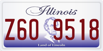 IL license plate Z609518