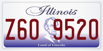 IL license plate Z609520