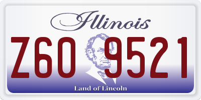 IL license plate Z609521