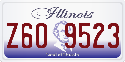 IL license plate Z609523