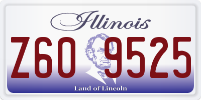 IL license plate Z609525