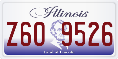 IL license plate Z609526