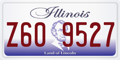 IL license plate Z609527