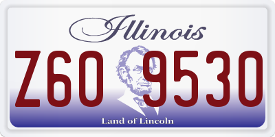 IL license plate Z609530
