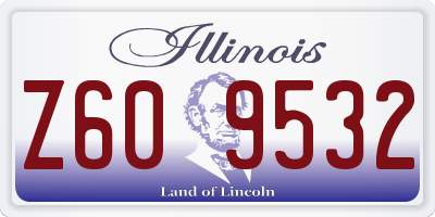 IL license plate Z609532
