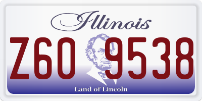 IL license plate Z609538