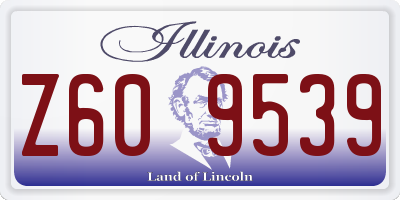 IL license plate Z609539