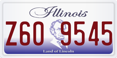 IL license plate Z609545