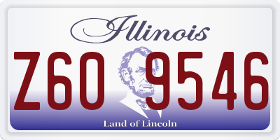 IL license plate Z609546