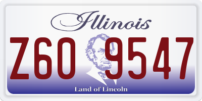 IL license plate Z609547