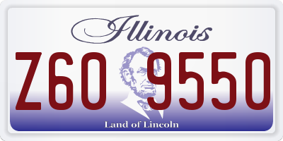 IL license plate Z609550