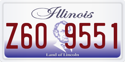 IL license plate Z609551