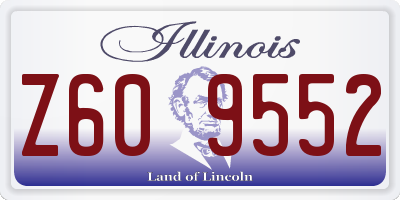 IL license plate Z609552