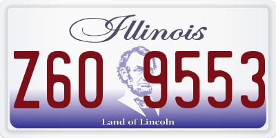 IL license plate Z609553