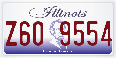 IL license plate Z609554