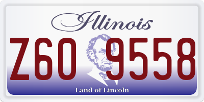 IL license plate Z609558