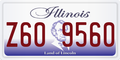 IL license plate Z609560