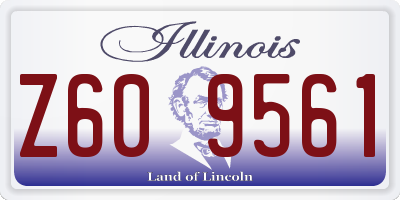 IL license plate Z609561