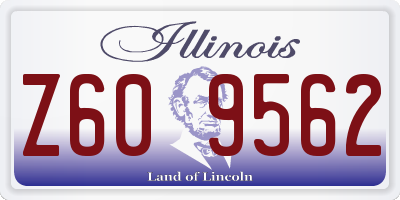 IL license plate Z609562
