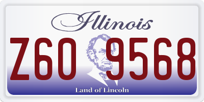 IL license plate Z609568
