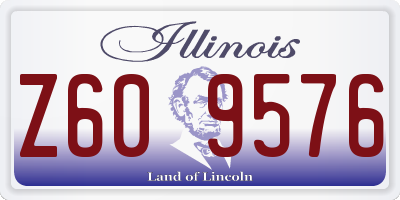 IL license plate Z609576