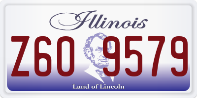 IL license plate Z609579