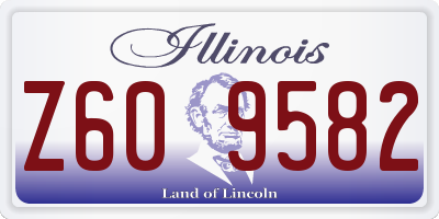 IL license plate Z609582