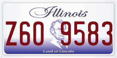 IL license plate Z609583