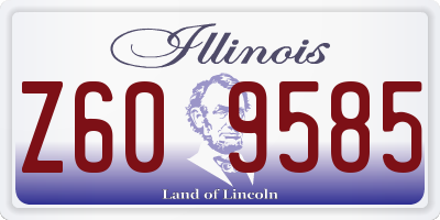 IL license plate Z609585