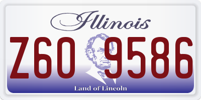 IL license plate Z609586