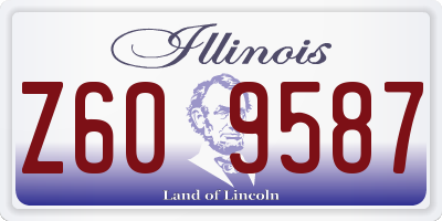 IL license plate Z609587
