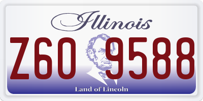 IL license plate Z609588