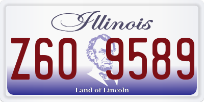 IL license plate Z609589
