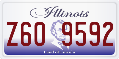 IL license plate Z609592