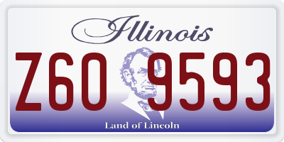 IL license plate Z609593