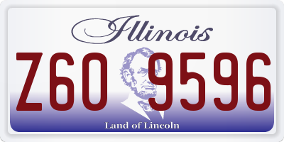IL license plate Z609596