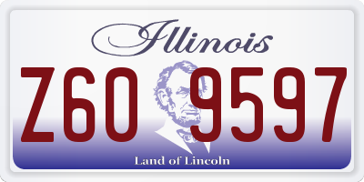 IL license plate Z609597